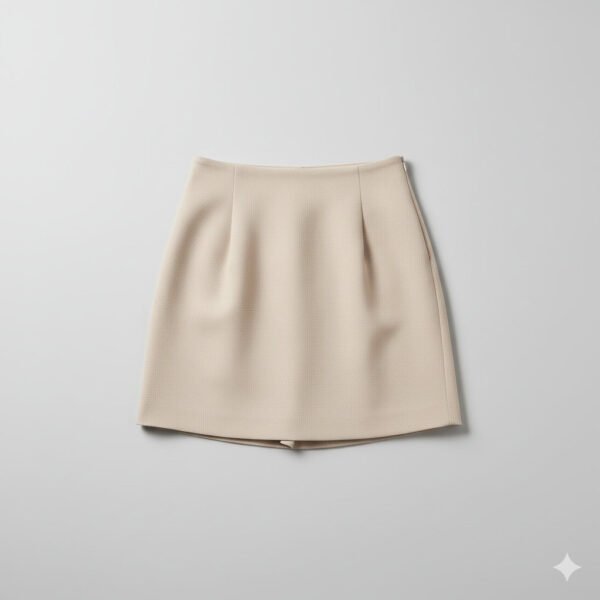 High-Waist Casual Mini Skirt